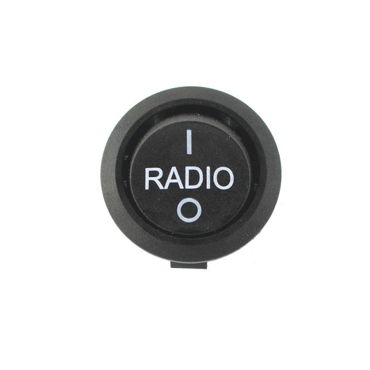 Caratec Connect Wippschalter rund mit Aufdruck "Radio"